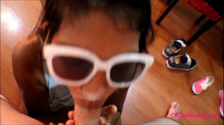 Branquinha tiny thai teen oriental teen heather deep give deep throat and get huge facial on glasses Mojada