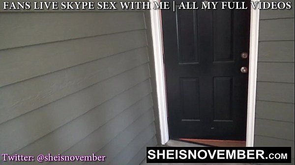 Don't Cum On My Face, Black Nerd Msnovember Taking Unwanted Cumshot Facial From Horny Step Brother Outside On Sheisnovember - 1