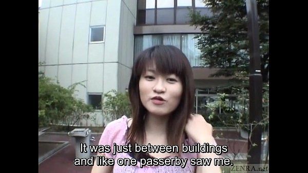 Subtitled extreme Japanese public nudity striptease in Tokyo - 2