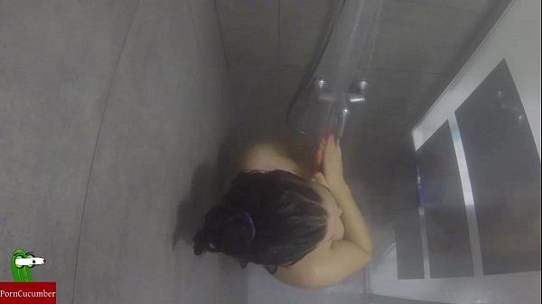 1080p Girl taking a shower while masturbating with hot water IV Blackz - 1