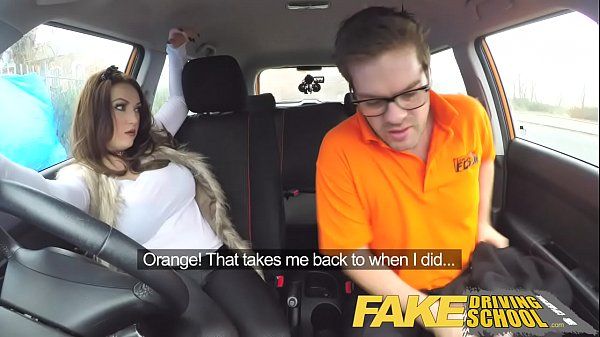 Fake Driving School Instructor gets titty wank from busty british babe - 2