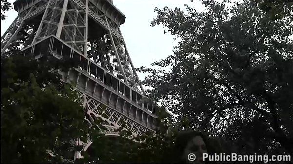 Public sex threesome by the world famous Eiffel Tower in Paris - 2