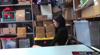 Big Black Cock Tiny teen with an attitude caught stealing from a store Sloppy Blow Job
