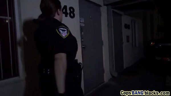 Two lust female cops get int a music stud and use big cock of one black felon - 2