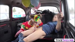 Teen Sweet babe in costume likes drivers cock Juggs