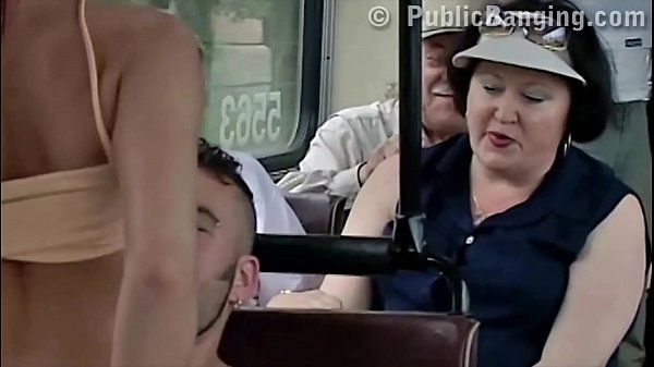 EroticBeauties Risky public bus couple sex in front of the passengers in the middle of a day Jockstrap - 1