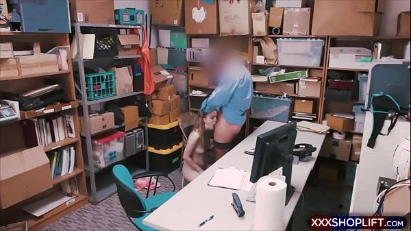 Closeups Blonde shoplifter caught and fucked hard in the office Rebolando - 1
