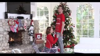 Gay Brownhair Step-Sis fucked me during family cristmas pictures Pigtails