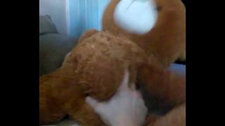 Wife Sissy boy fucking her little teddy bear again Ero-Video