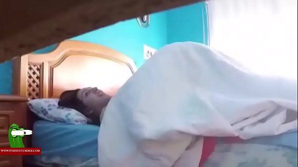 A spy cam catches them fucking on bed. SAN161 - 1