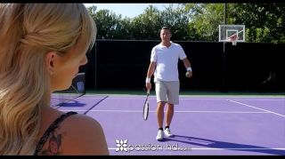Foot Job PASSION-HD Petite blonde Bella Rose fucks tennis instructor Spy
