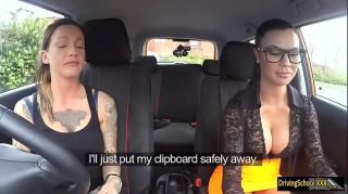 Gay Latino Jasmine strapon fun in driving lesson Japanese