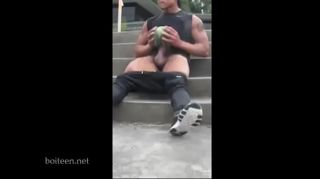 Studs Fucking A Watermelon Busty