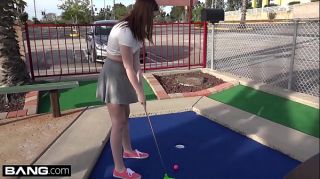 Royal-Cash Maya Kendrick Amateur Teen Flashes Hairy Pussy on Mini-Golf Date Women Sucking Dick