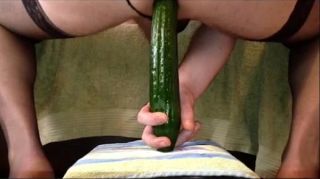 Kashima Huge cucumber fucks my ass deep playsexygame