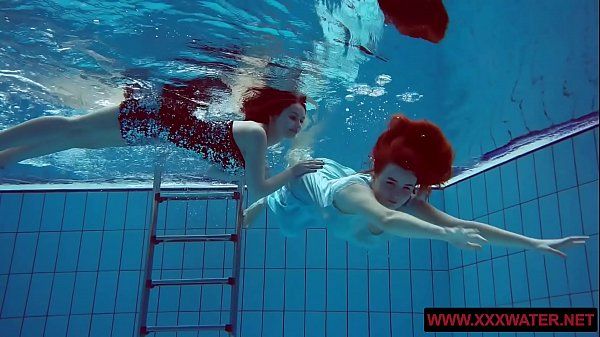 Big titted hairy and tattoed teens in the pool - 1