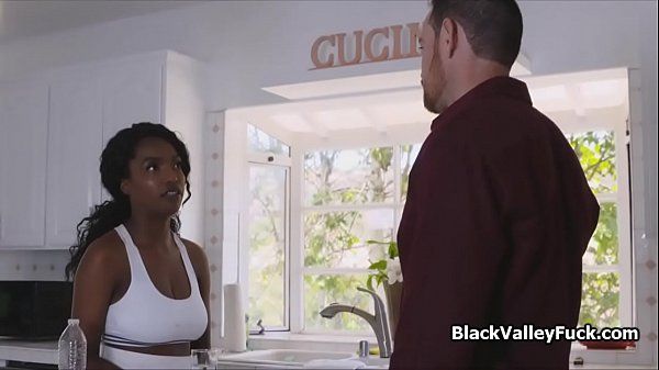 Black bigtit from tennis to white cock - 1