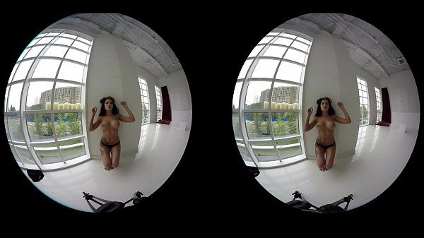 HD compilation of sexy solo european girls teasing in VR video - 1