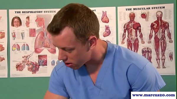 cocksucking ripped jock ass fucked by doctor - 1