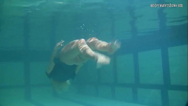 Blonde Feher with big firm tits underwater - 1