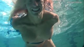 TubeCup Blonde Feher with big firm tits underwater Pool