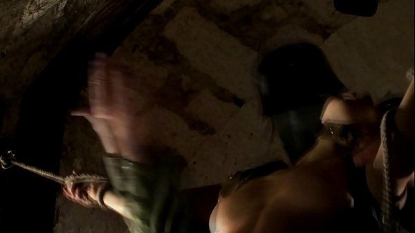 Throatfuck BDSM model Alex Zothberg punished by a soldier in basement1 Culo
