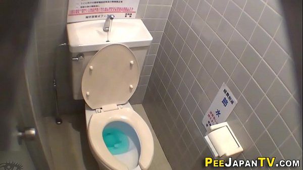 Bare Asians piss in toilet Female Orgasm - 1