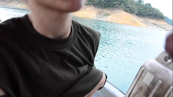 Squirting Wild Latina rebel sucks huge cock on guerrilla boat in Colombia Passion