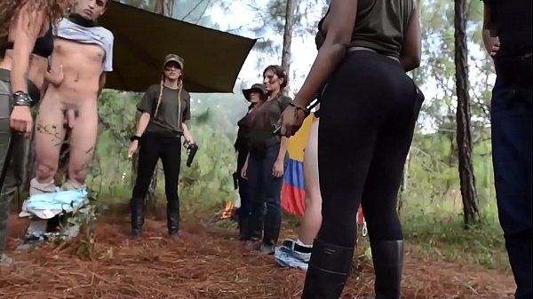 Crazy Latina jungle gang captures and fucks foreign males - 1