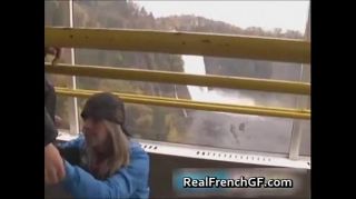 Blowjob frenchgfs on funicular Backshots