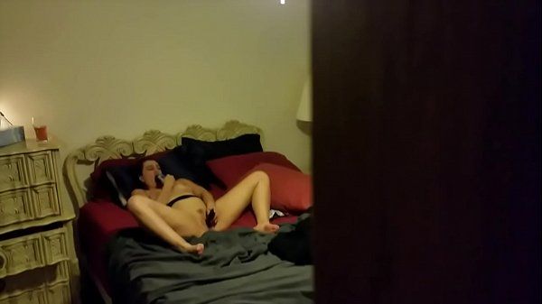 Stepmom milf caught masturbating to porn - 1