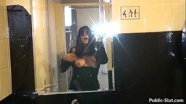 Turkish Hot wife films herself while flashing and having sex in public Spanish