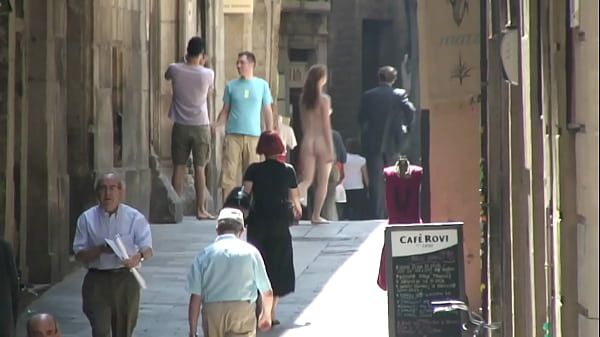 European www.theprettyfeetgang.com - Redhead Exhibitionist Naked in Crowded City Moaning