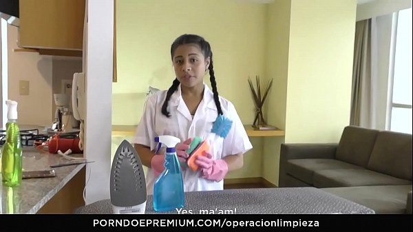 OPERACION LIMPIEZA - Colombian maid seduced and fucked hard by employer - 2
