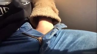 Fleshlight Cutie masturbating on the public train. JAVout