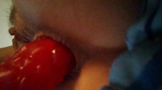 Boobies Tiny Little Teen Takes a Big Red Up Her Ass Gagging - 1