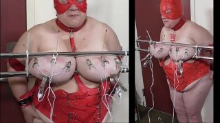 Pinay 07-Aug-2017 Tit t. of the slut slave's udders with needles and electro Part 2 of 2 Myfreecams