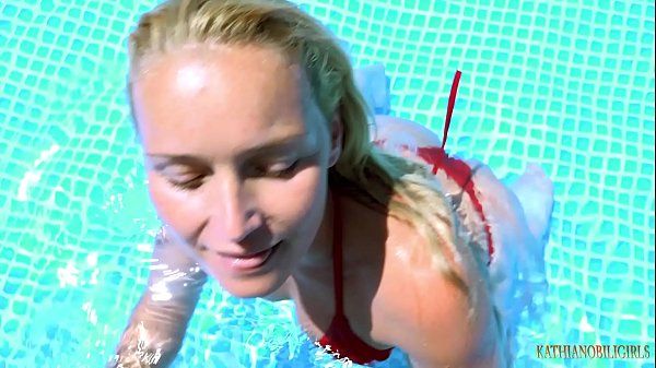 Blowing the HUGE COCK in the pool....I'll eat all of your seed! - 2