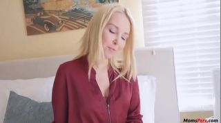 Fuck For Cash Tired blonde step mom gets son's dick as reward! Real Sex