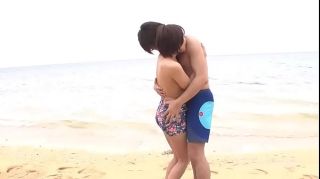 Hot Girl Sex on the Beach Saya Oiled