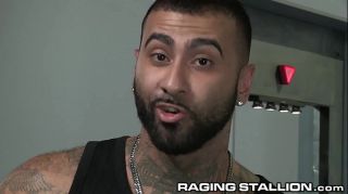 Negao Hairy Black TSA Daddy Does Full Body Search On Sexy Latino Boy Best Blowjob