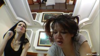 Pattaya Do you want a cream pie? - Karina Cruel Feeds Disobedient Slave Shaved