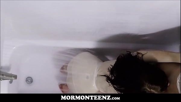 Two Cute Bored Young Mormon Girls Have Sex In The Shower While On Thier Church Mission - 2