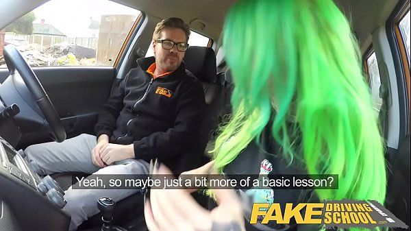 CzechTaxi Fake Driving School Wild fuck ride for tattooed busty big ass beauty Striptease