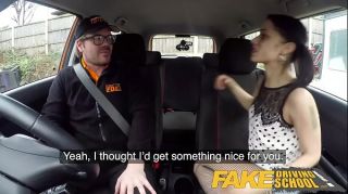 SAFF Fake Driving School Rough back seat fuck for petite infatuated learner Tory Lane