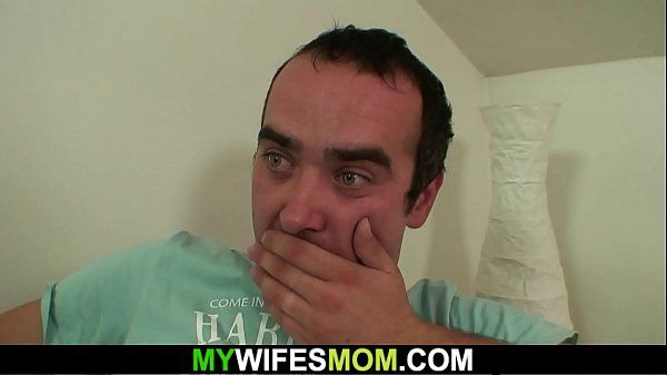 Horny wifes old mom seduces him - 1