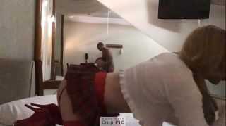 Animated Viadinho crossdresser mamando o pau do velhinho safado no motel Big Natural Tits