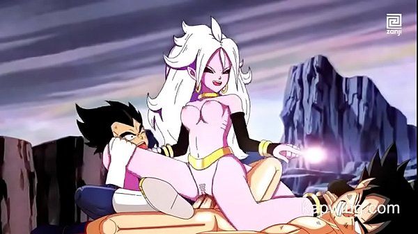 Fake Tits Android 21 fucks goku and vegeta Officesex