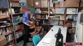 Domination Ebony shoplifter sucks Officers cock Usa