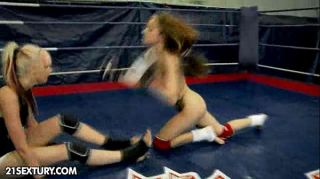Flash Nude Fight Club Presents: White Angel vs Leyla Black Tattooed